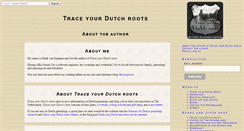 Desktop Screenshot of about.traceyourdutchroots.com