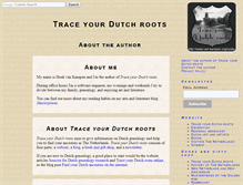 Tablet Screenshot of about.traceyourdutchroots.com
