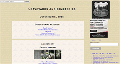 Desktop Screenshot of graveyard.traceyourdutchroots.com
