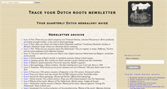 Desktop Screenshot of newsletter.traceyourdutchroots.com