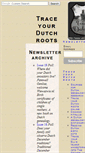 Mobile Screenshot of newsletter.traceyourdutchroots.com